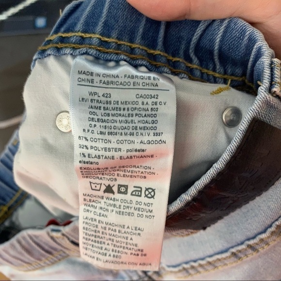 Levi’s Denim Jeggings Sz 12 Kids Light Wash Denizen - Picture 3 of 7